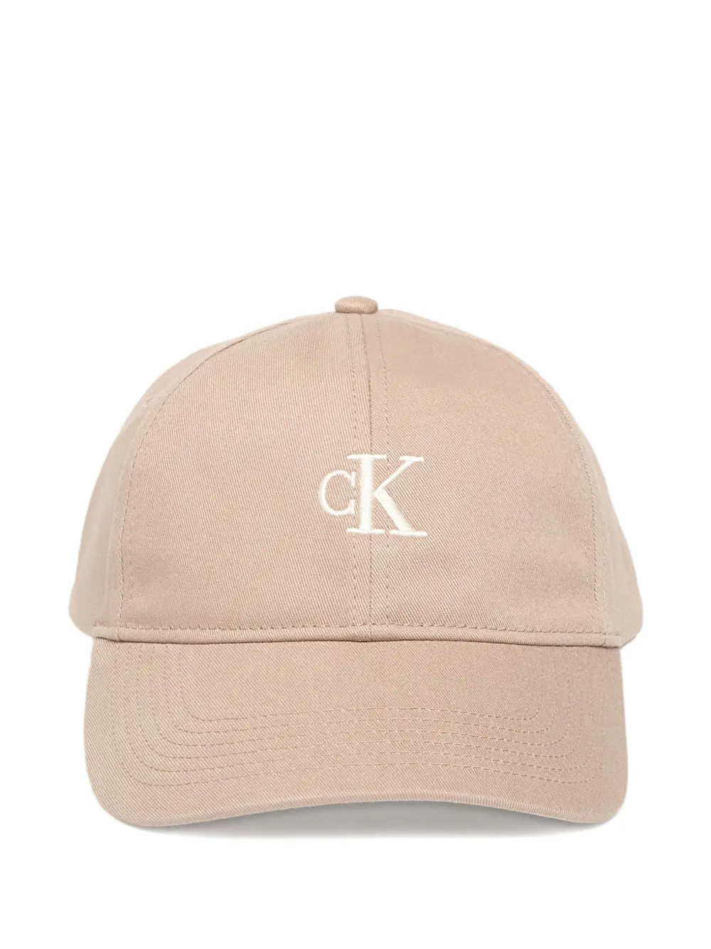 Calvin Klein logo-embroidered baseball cap - Nude
