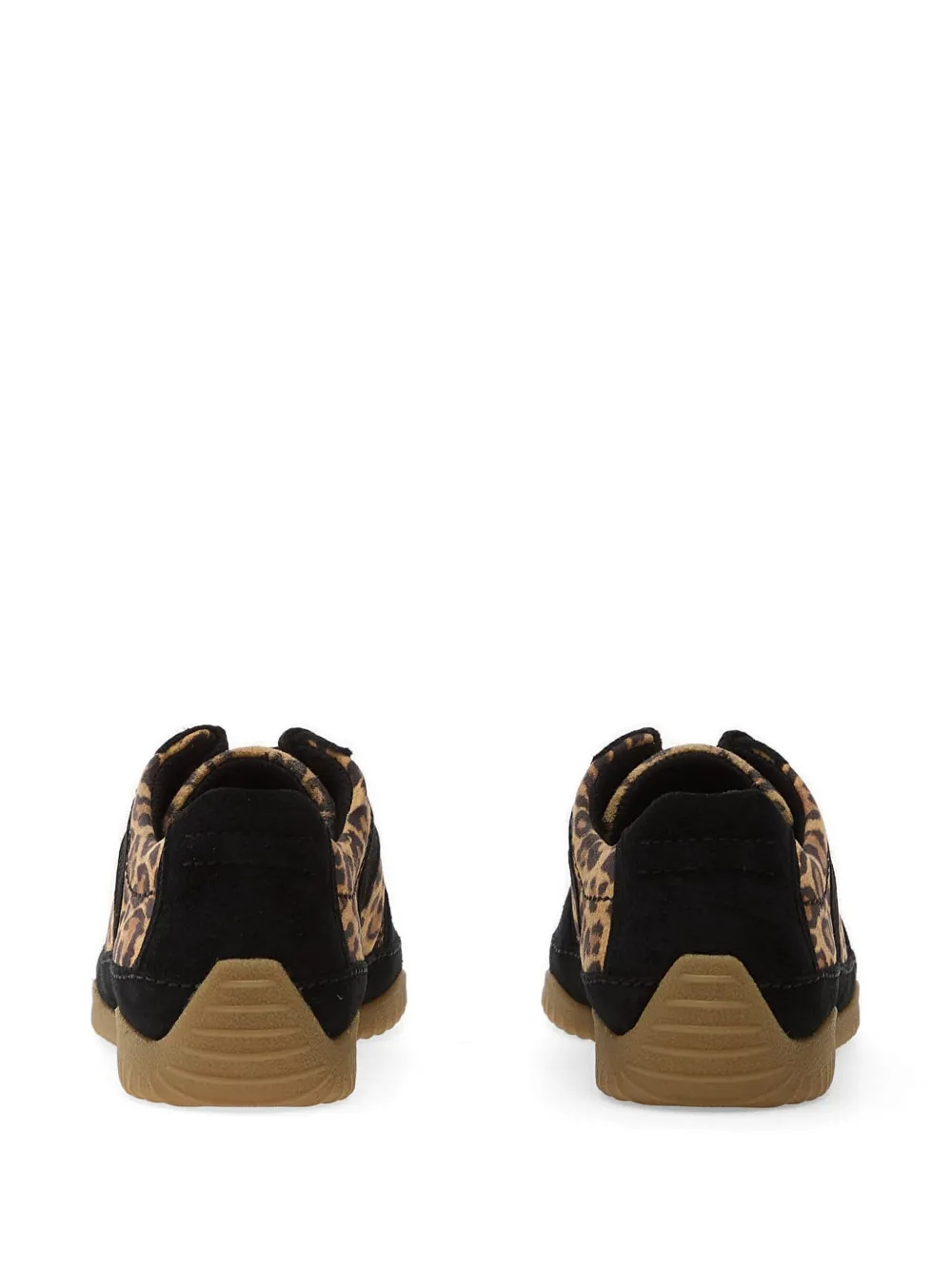 Clarks Meridor Lo sneakers met luipaardprint Zwart