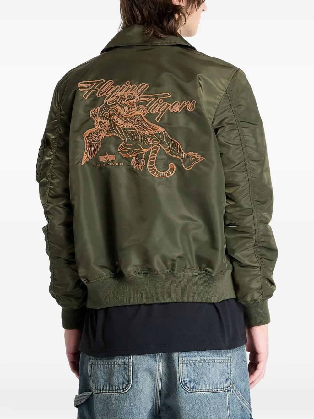 Alpha Industries Flying Tigers CWU bomberjack Groen