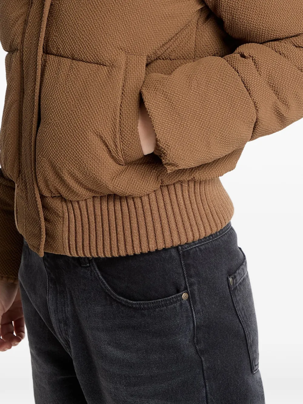 Desigual Donsjack met capuchon Bruin