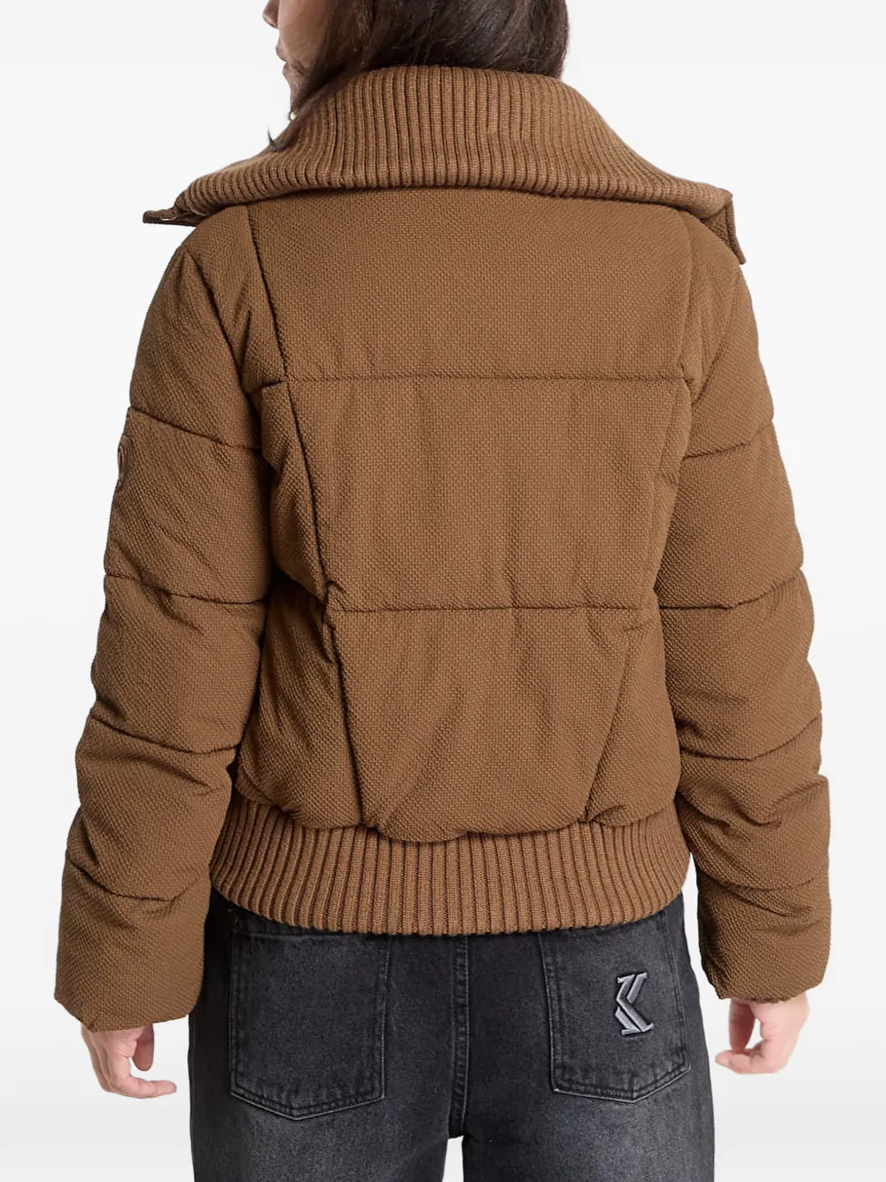 Desigual Donsjack met capuchon Bruin
