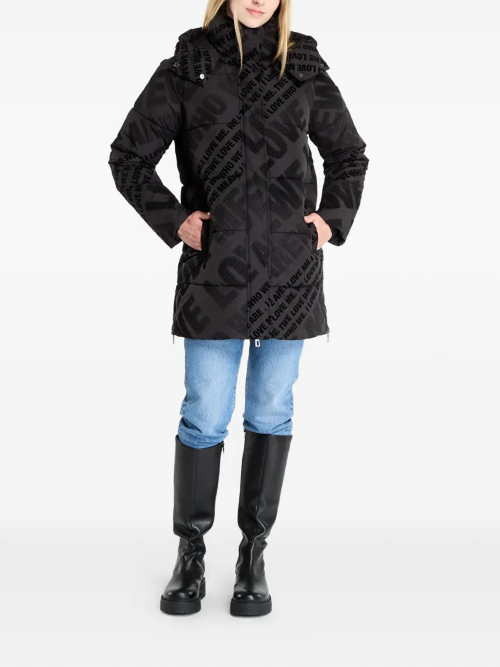 Desigual Gewatteerd jack Zwart