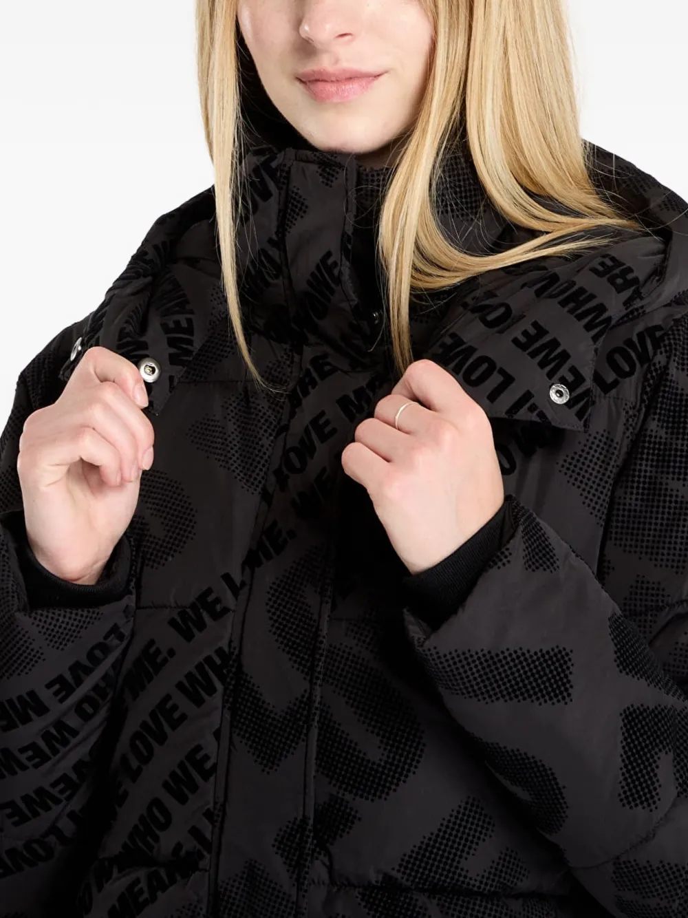 Desigual Gewatteerd jack Zwart