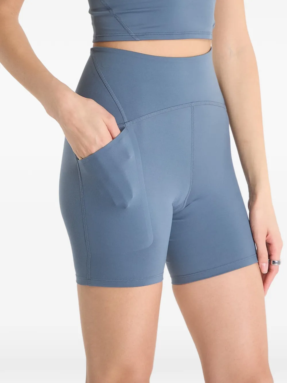 The North Face Jaida high waist shorts met zijzak Blauw