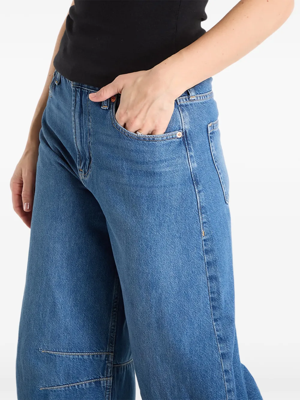 GAP Barrel-leg jeans Blauw