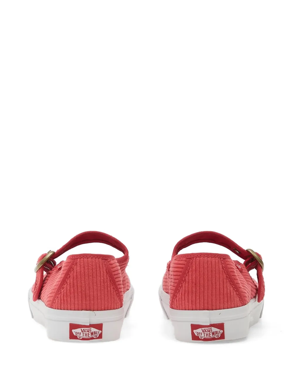 Vans Ribfluwelen sneakers met gespbandje Rood