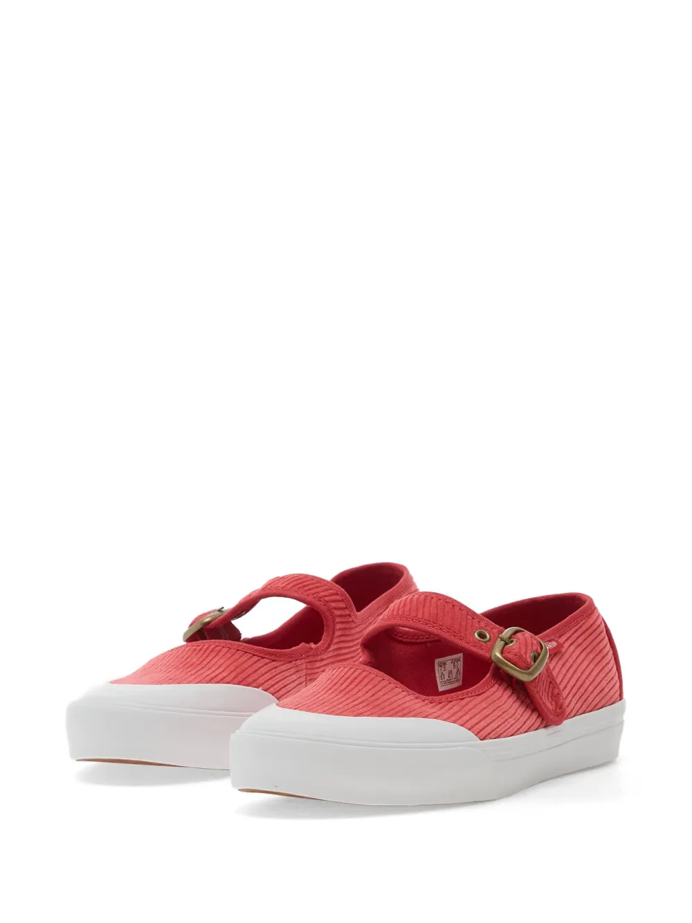 Vans Ribfluwelen sneakers met gespbandje Rood