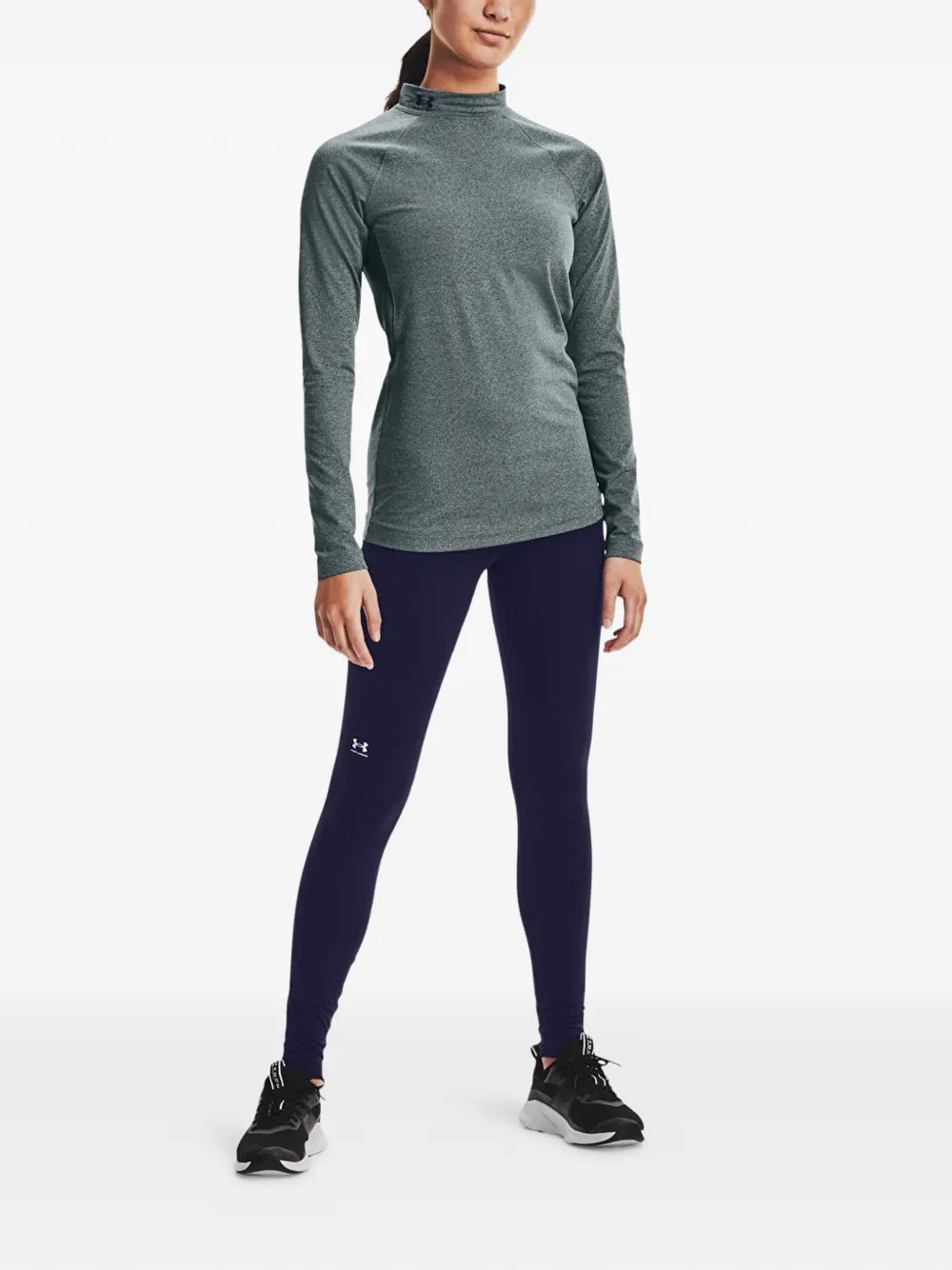 Under Armour ColdGear legging met logoprint Blauw