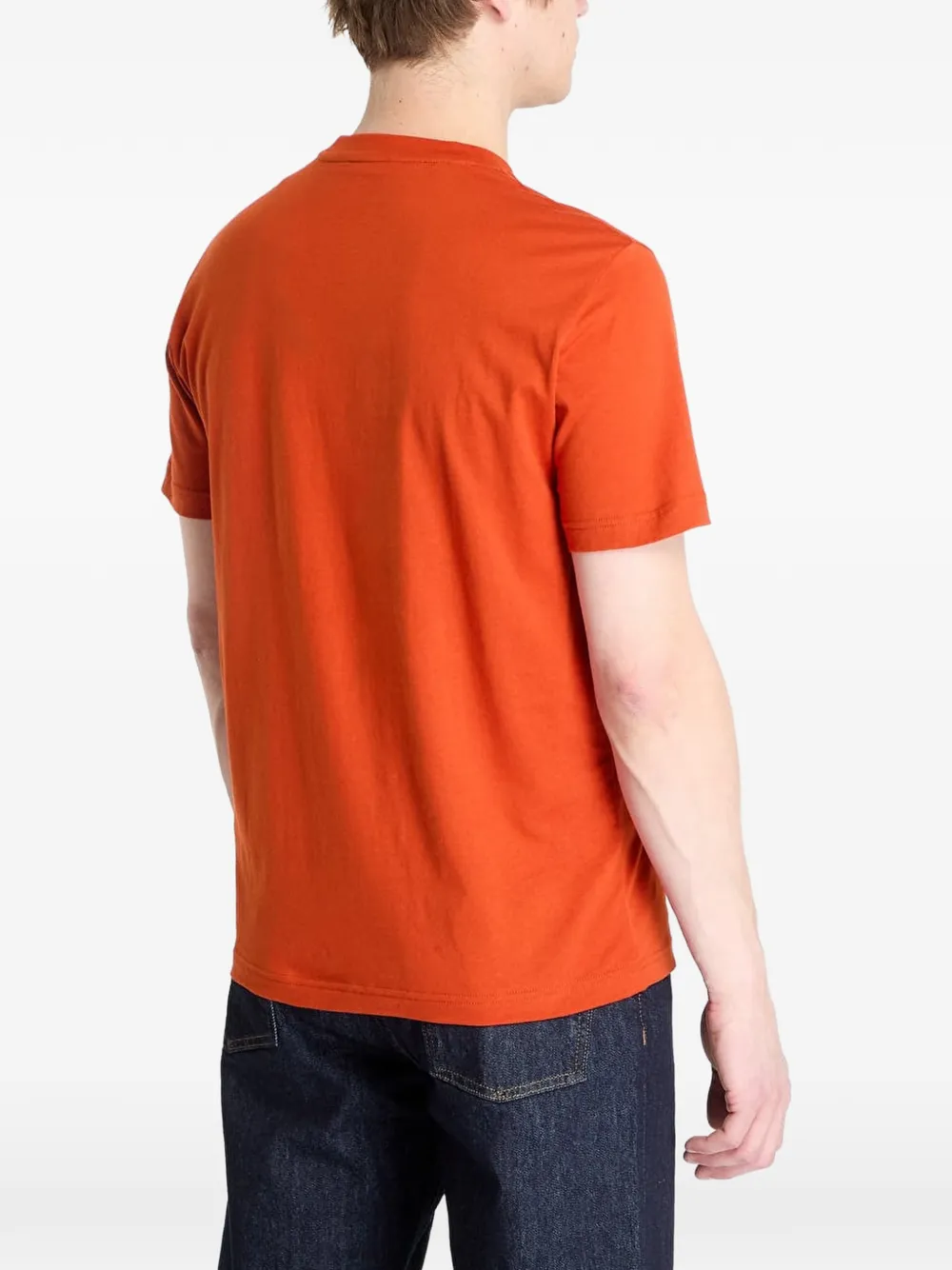 Ea7 Embossed Logo T-shirt In Orange