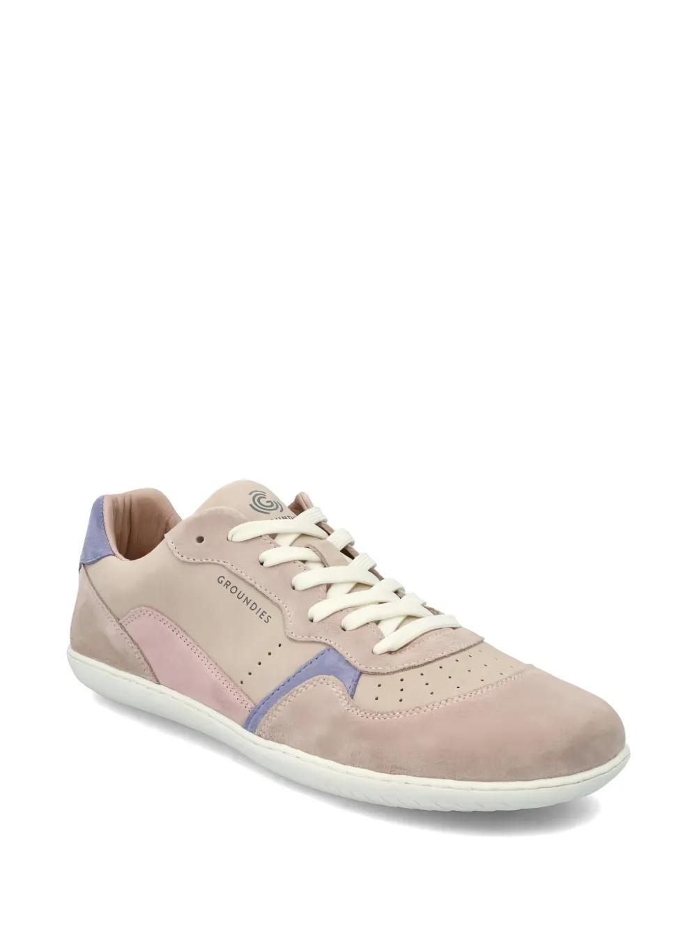 GROUNDIES Nova GO1 geperforeerde sneakers met vlakken Roze