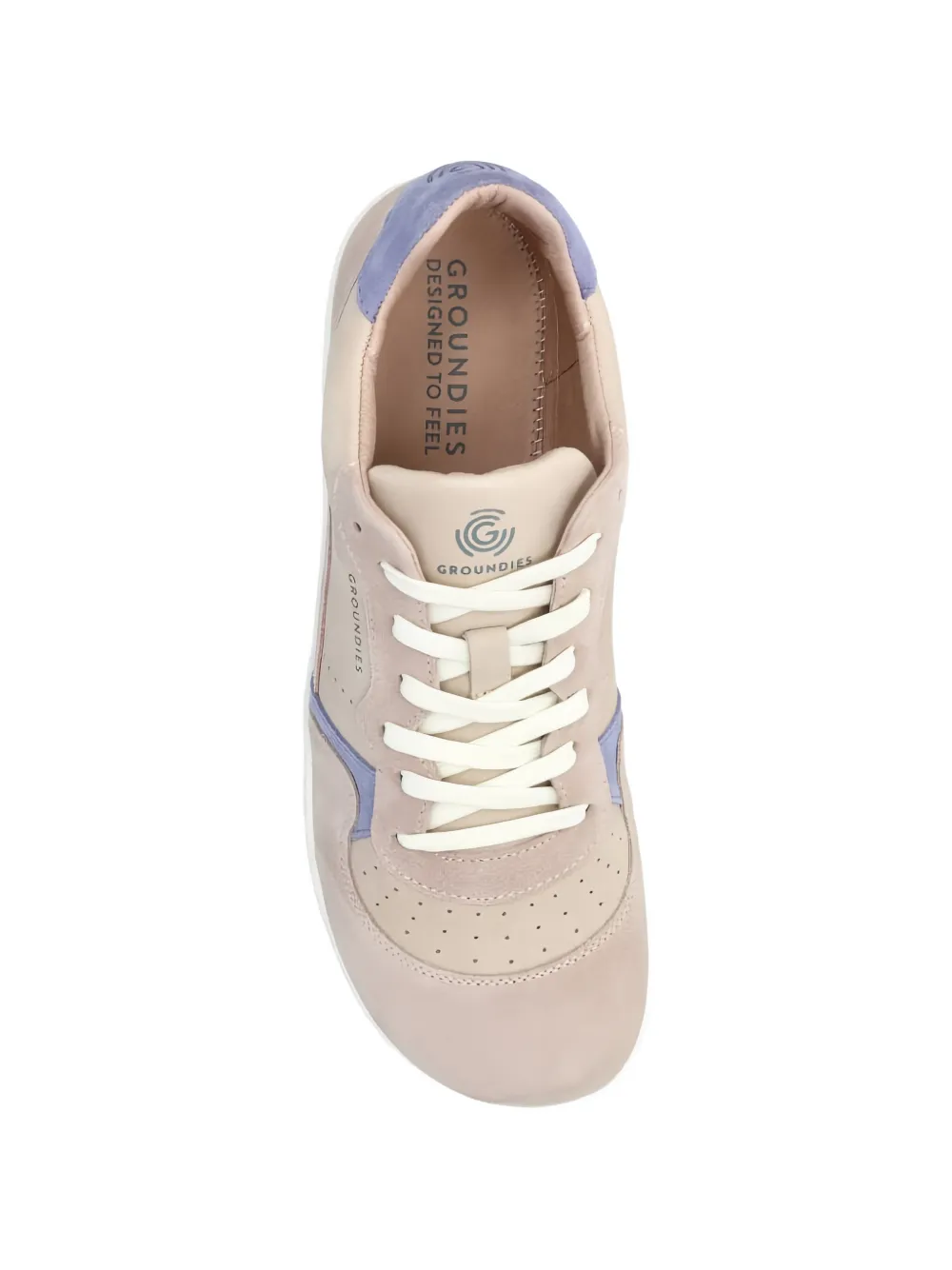 GROUNDIES Nova GO1 geperforeerde sneakers met vlakken Roze