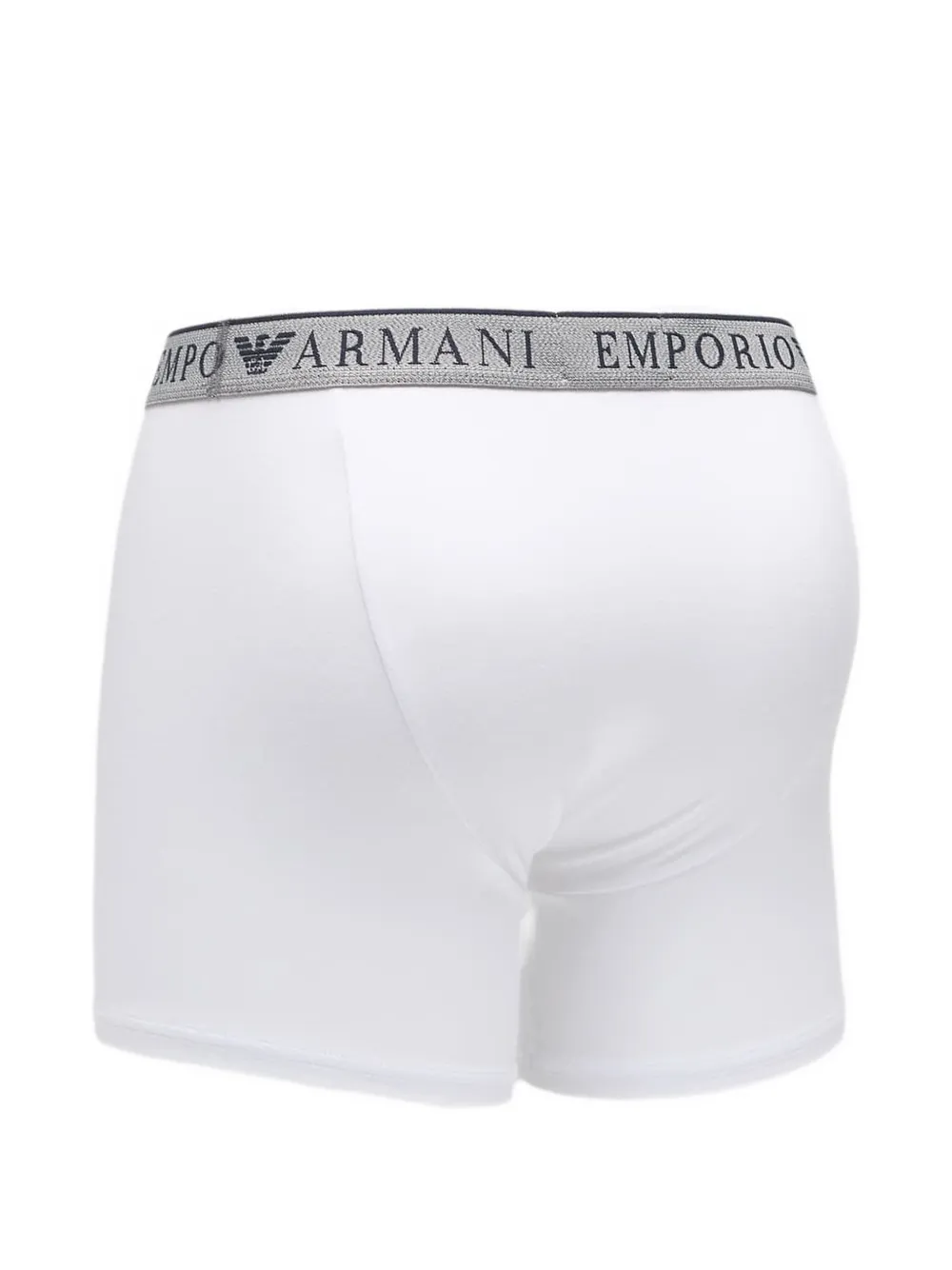 Ea7 Emporio Armani Twee boxershorts met logoband Wit