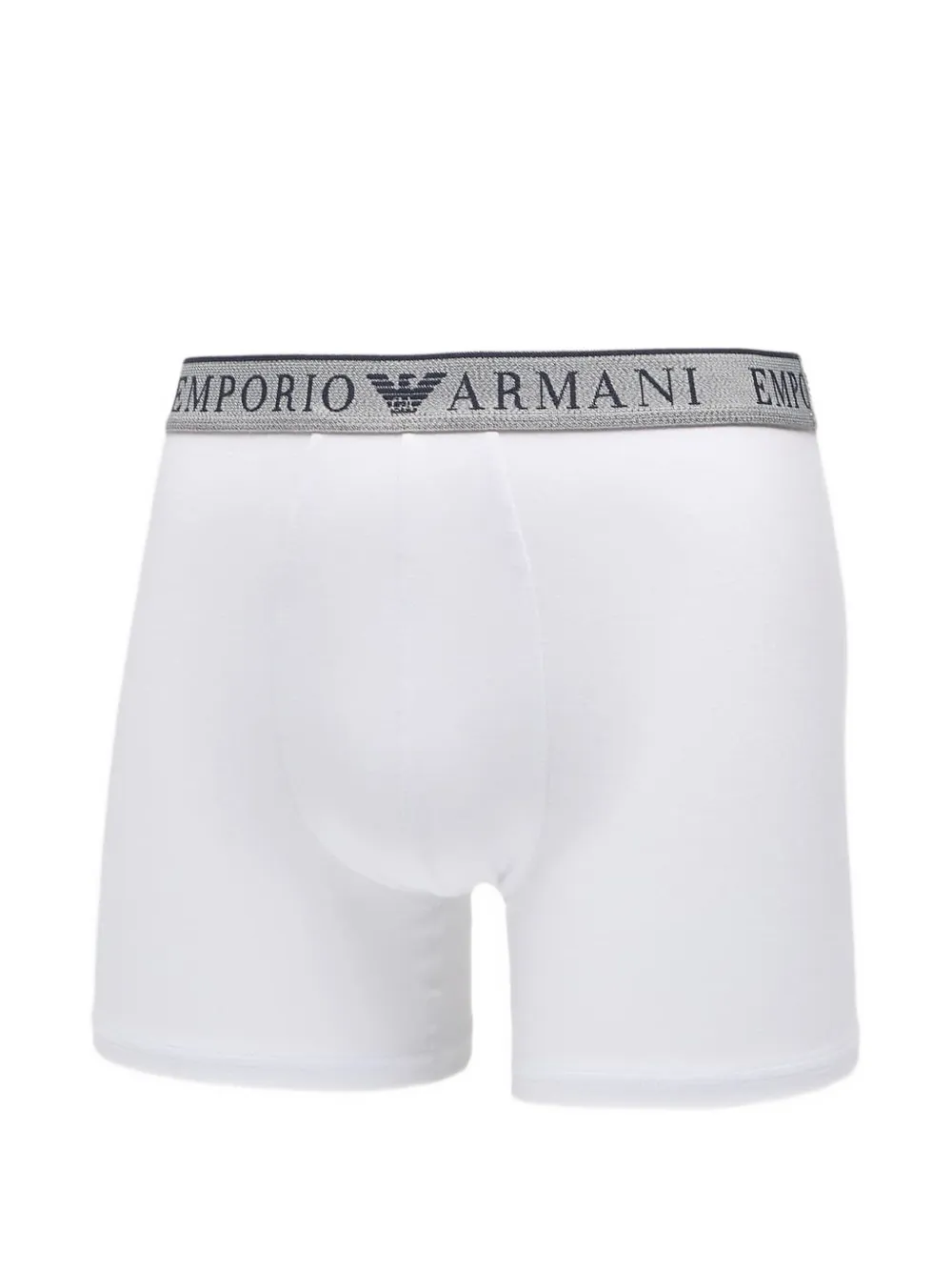 Ea7 Emporio Armani Twee boxershorts met logoband Wit