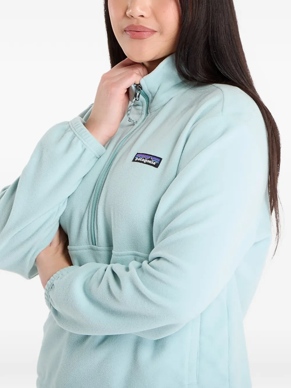 Patagonia Sweater met korte rits Blauw