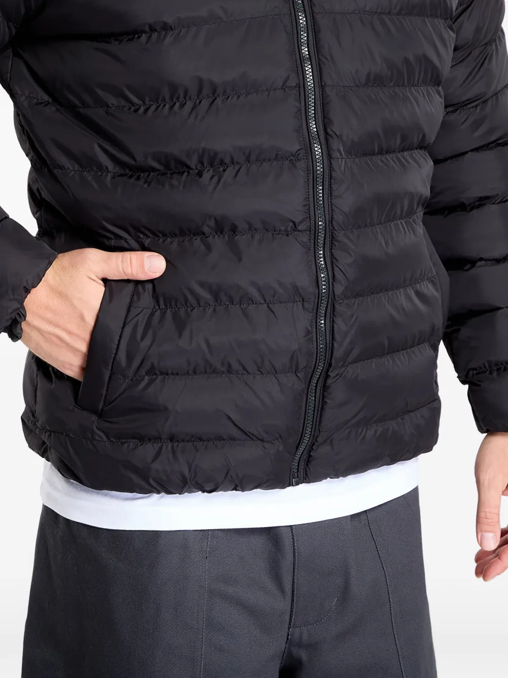 Urban Classics Gevoerd jack met capuchon Zwart