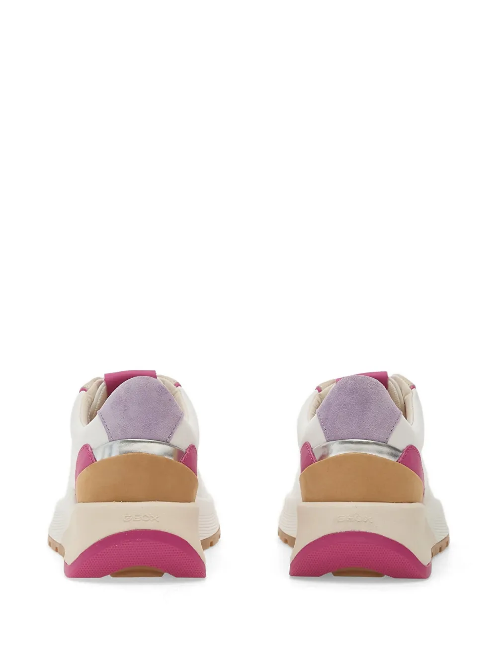 Geox D Metropoli sneakers met vlakken Wit