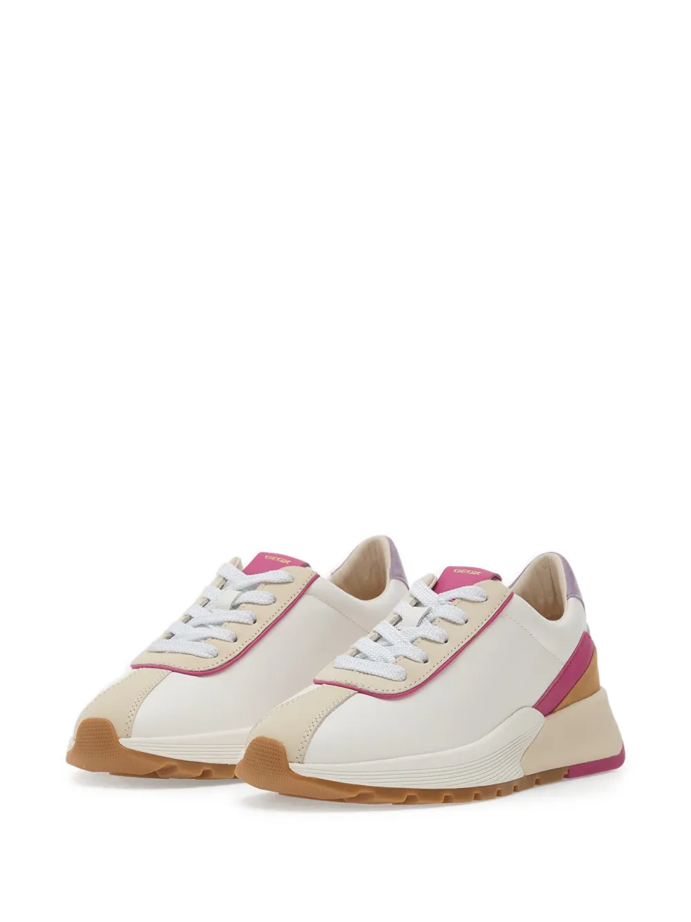 Geox D Metropoli sneakers met vlakken Wit