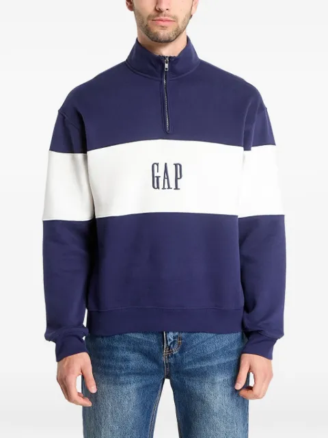 GAP logo-embroidered colour-block sweater