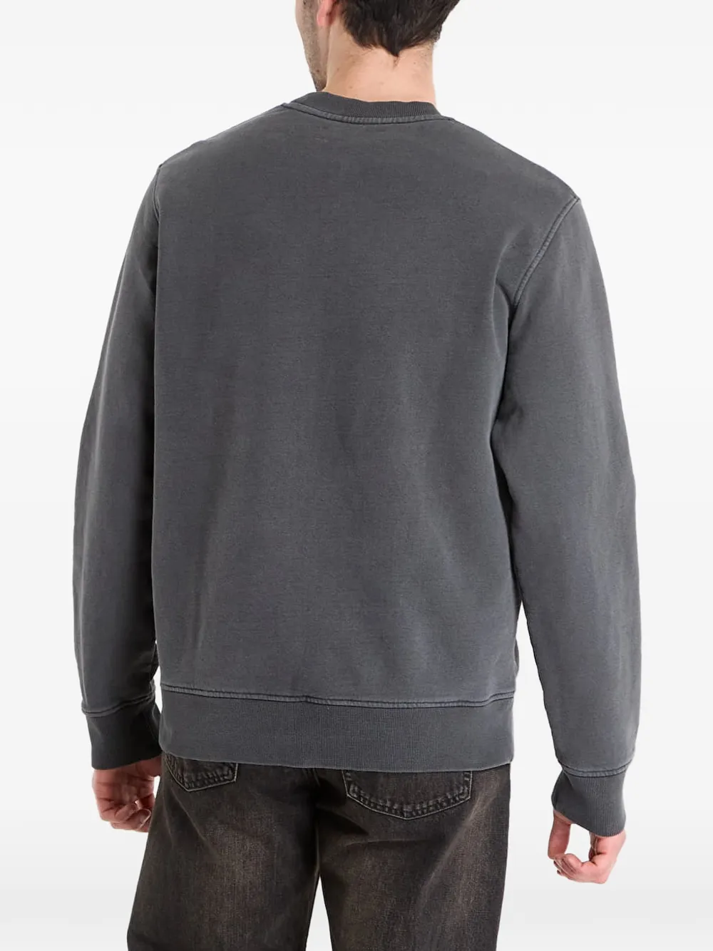 Samsoe & Samsoe Logo-print Sweatshirt In Gray