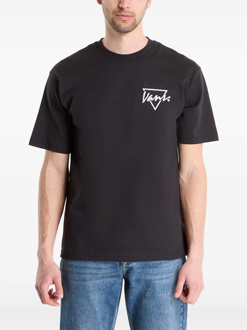 Vans Palm Drive Logo-print T-shirt In Black