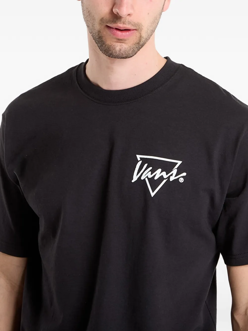 Vans Palm Drive T-shirt met logoprint Zwart