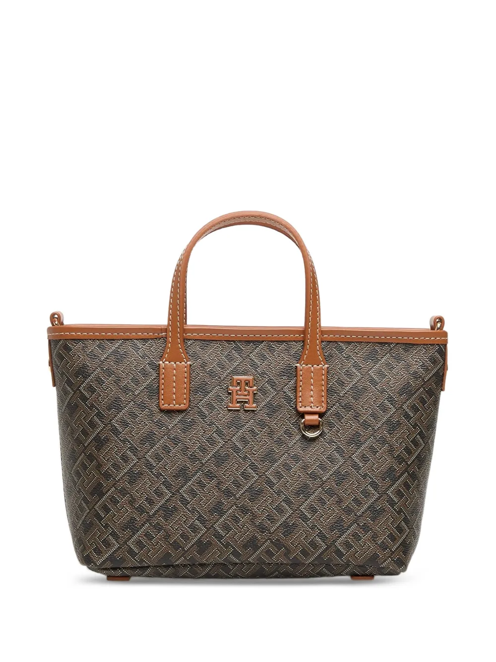 Tommy Hilfiger Monoplay Tote Bag In Brown