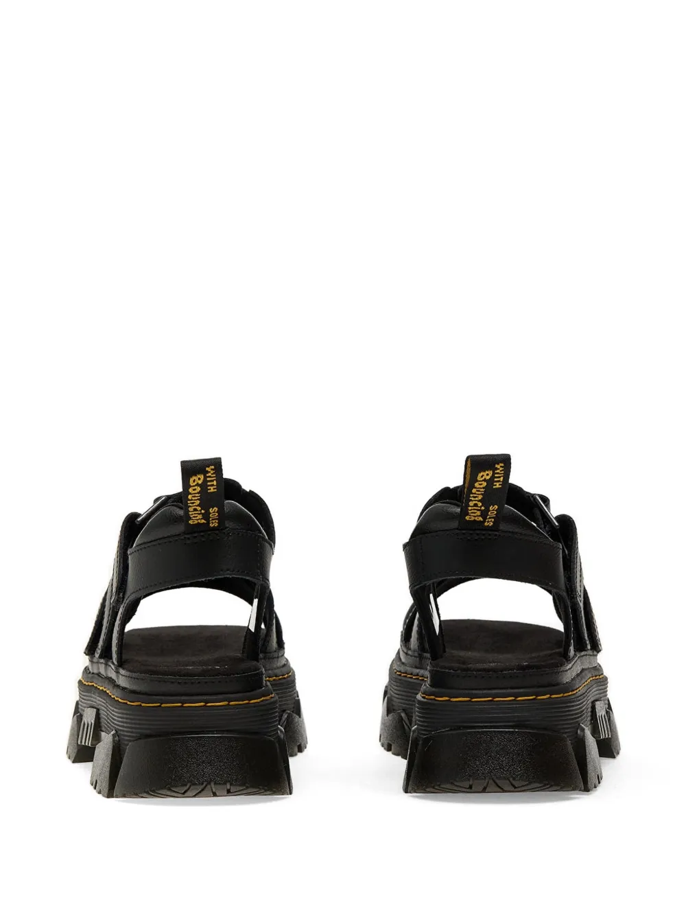 Dr Martens Mattison 3 sandalen met klittenband en plateauzool Zwart