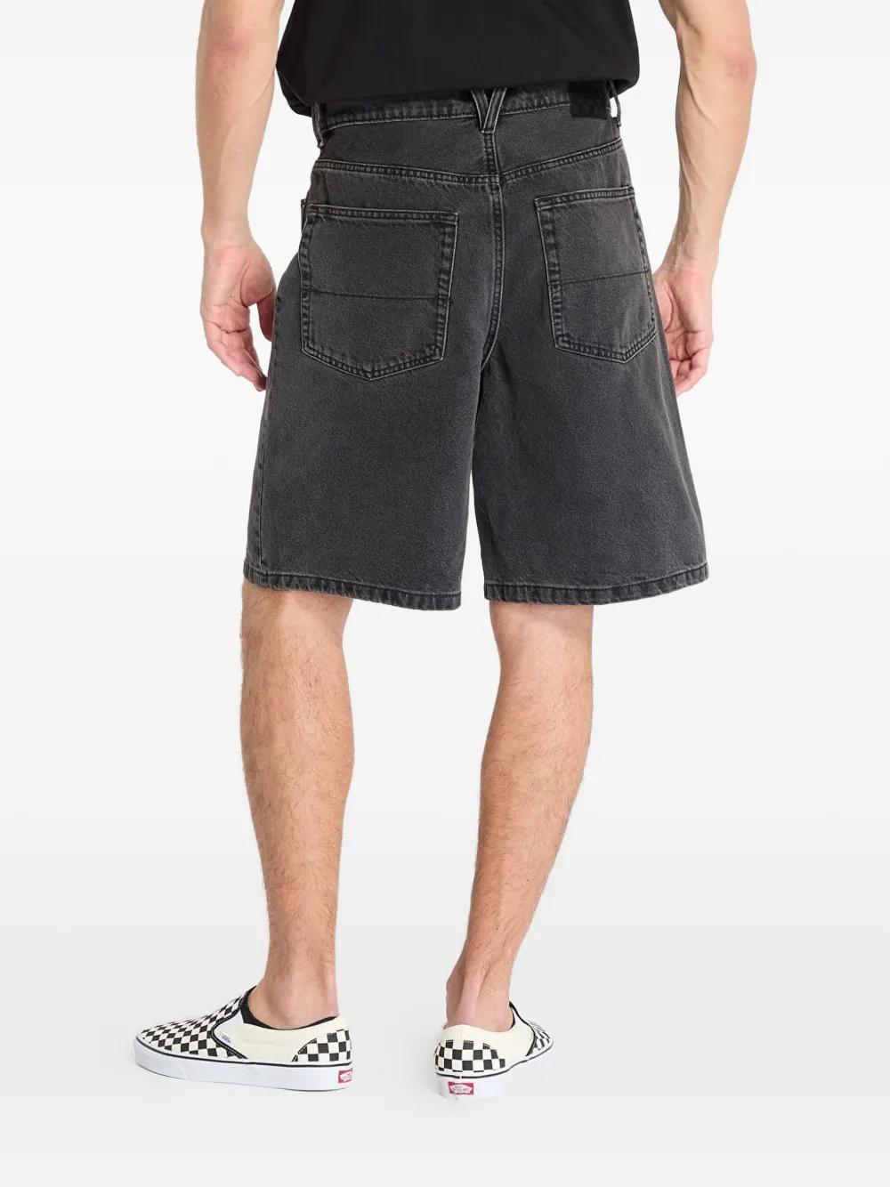 Vans Check-5 denim shorts Zwart