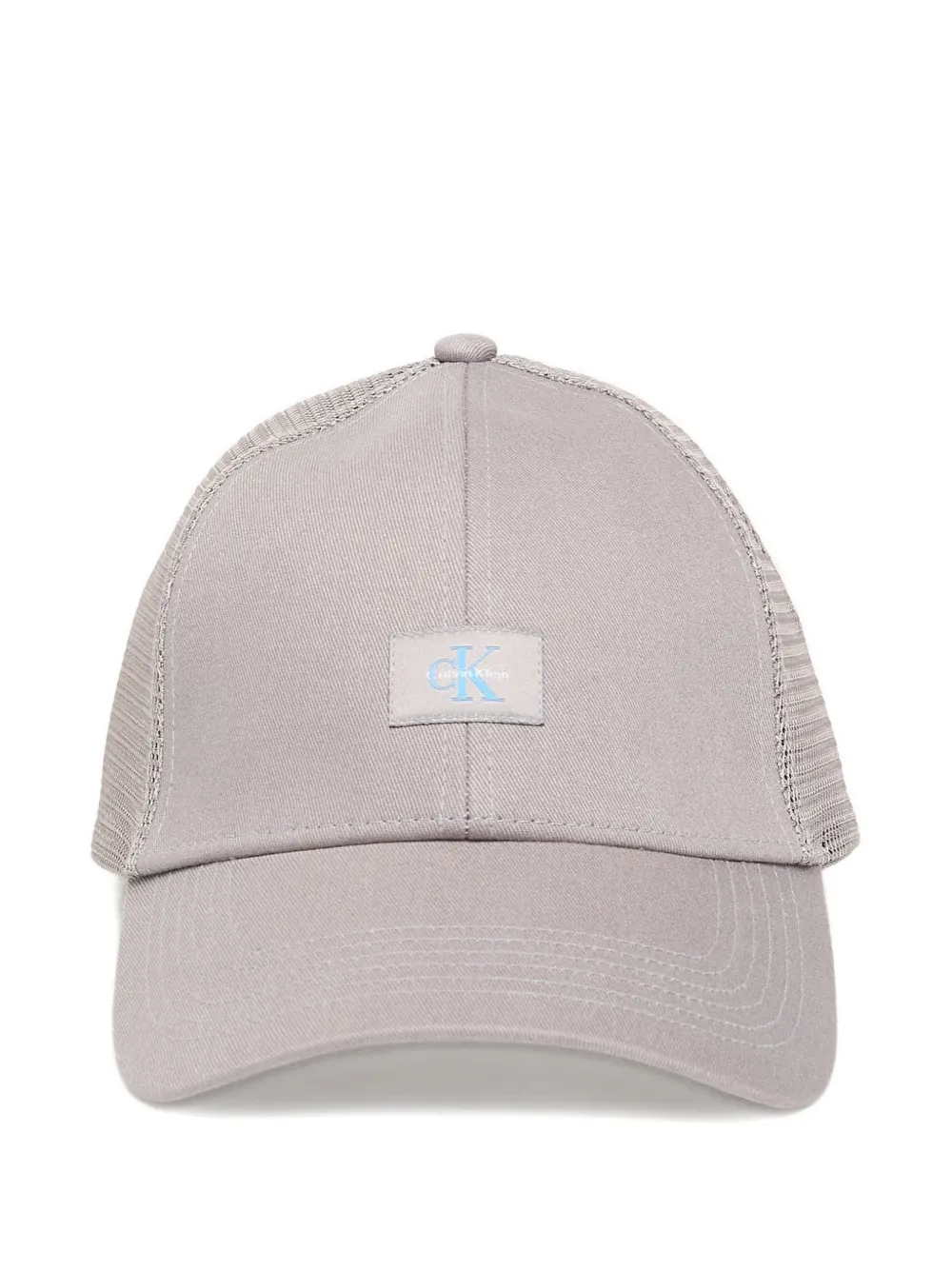 Calvin Klein logo-patch hat - Grigio