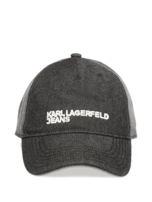 Karl Lagerfeld ロゴ キャップ | ブラック | FARFETCH JP
