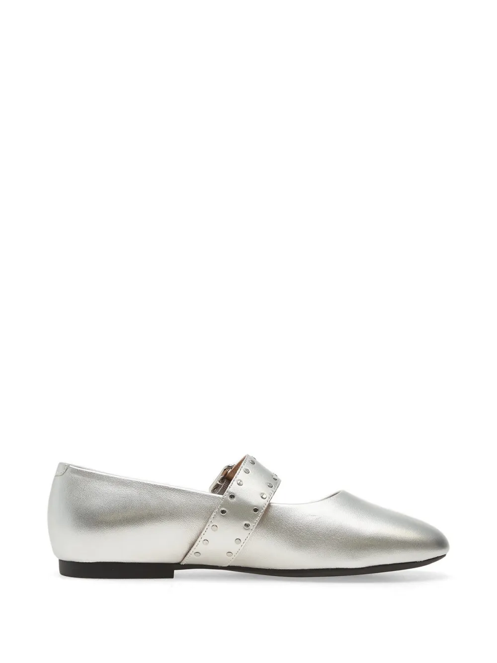 Geox New Palmaria stud-embellished ballet flats - Argento