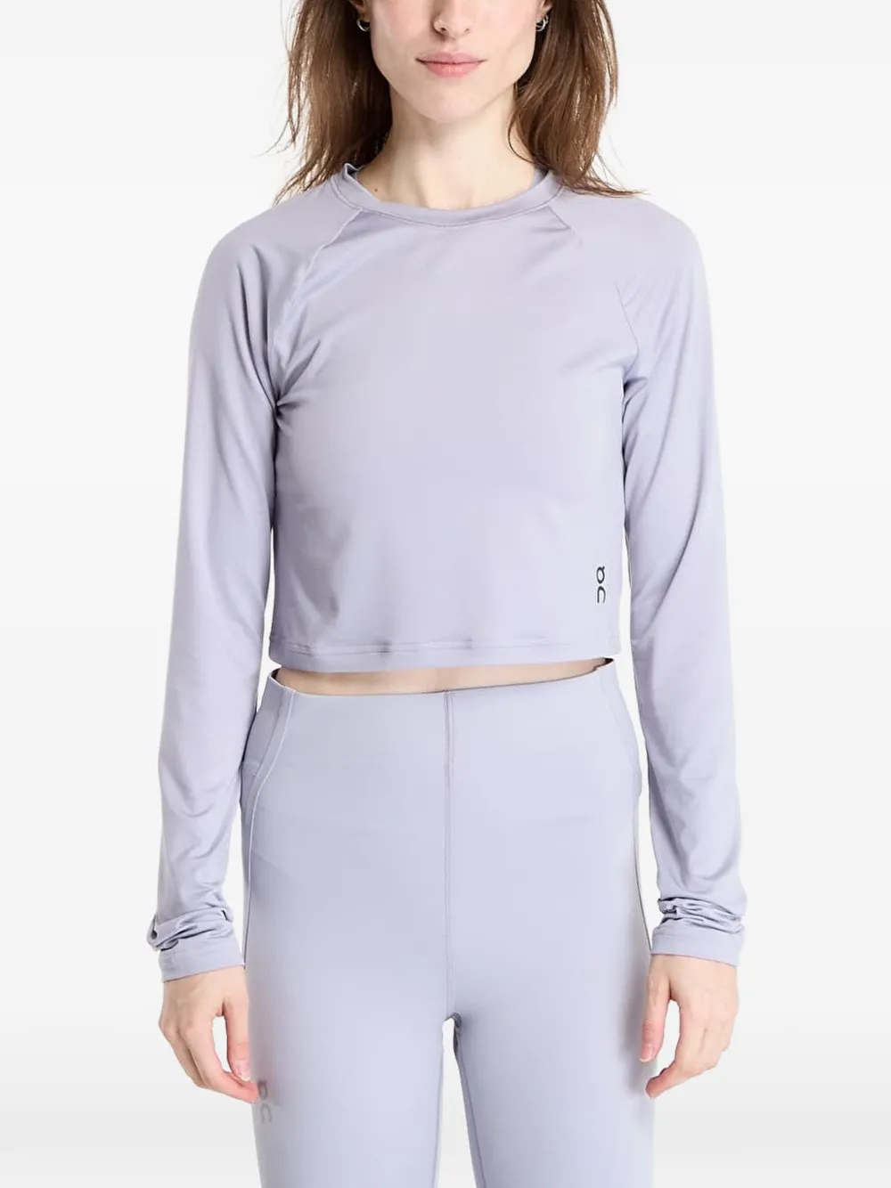 On cropped raglan-sleeve T-shirt - Viola