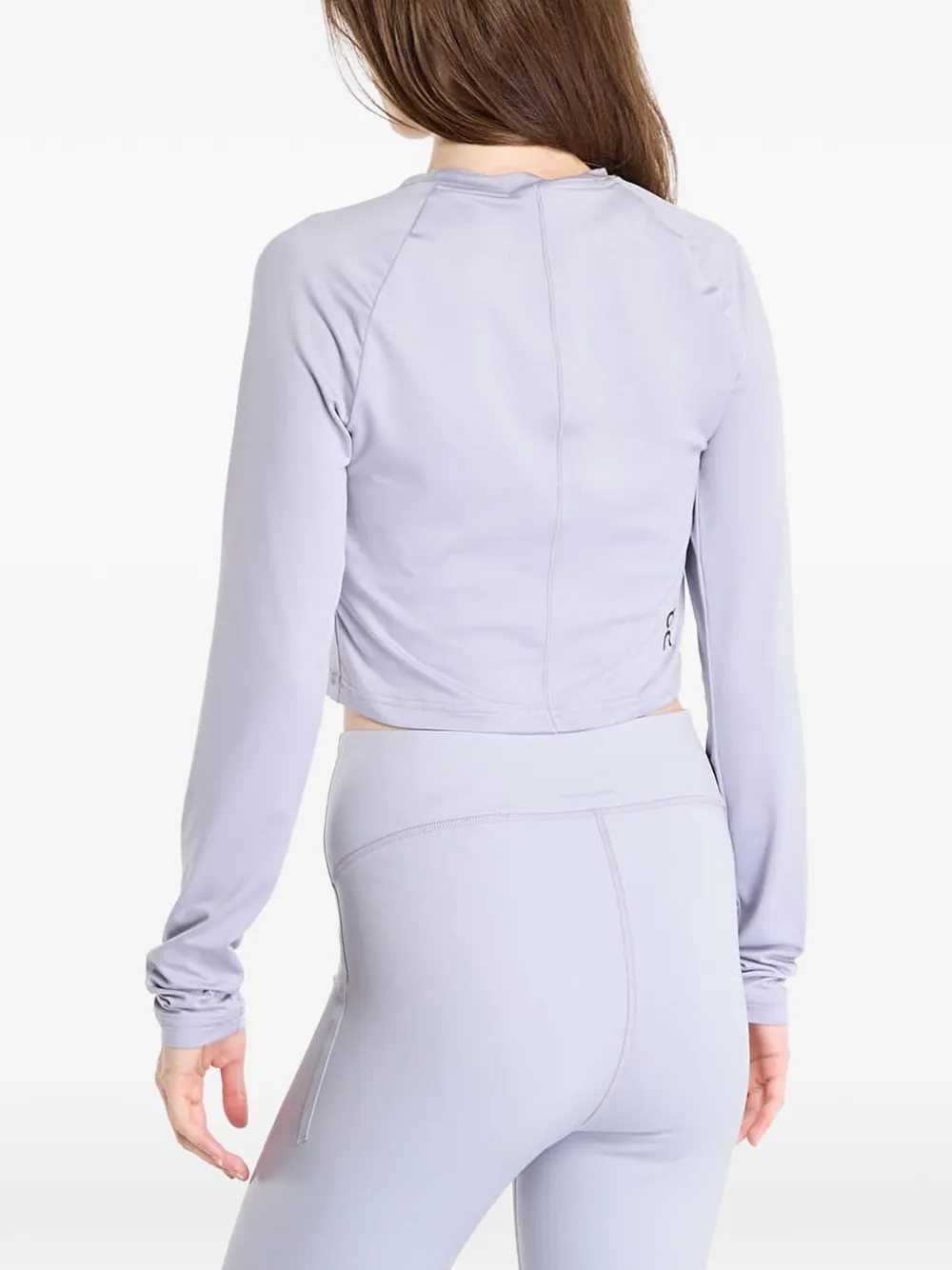 On Cropped T-shirt Paars