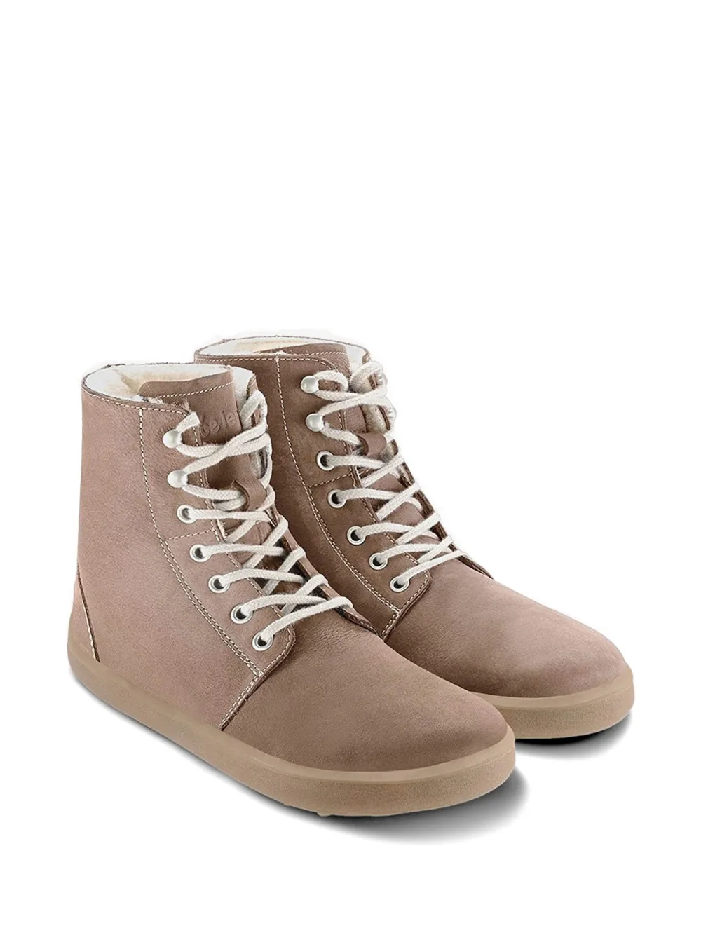 Be Lenka Winter 3.0 Lace-up Shearling-trim Boots In Brown