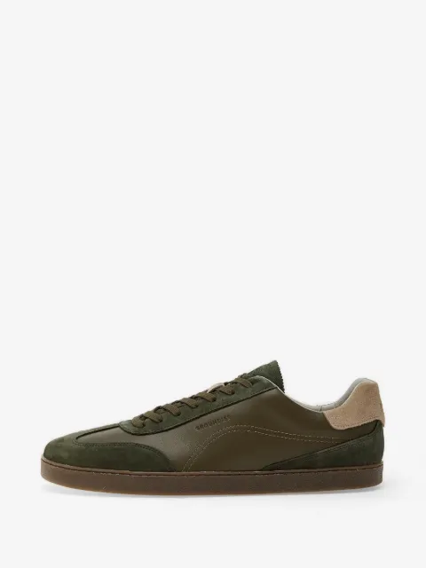 GROUNDS tenis con paneles y ribete de gamuza