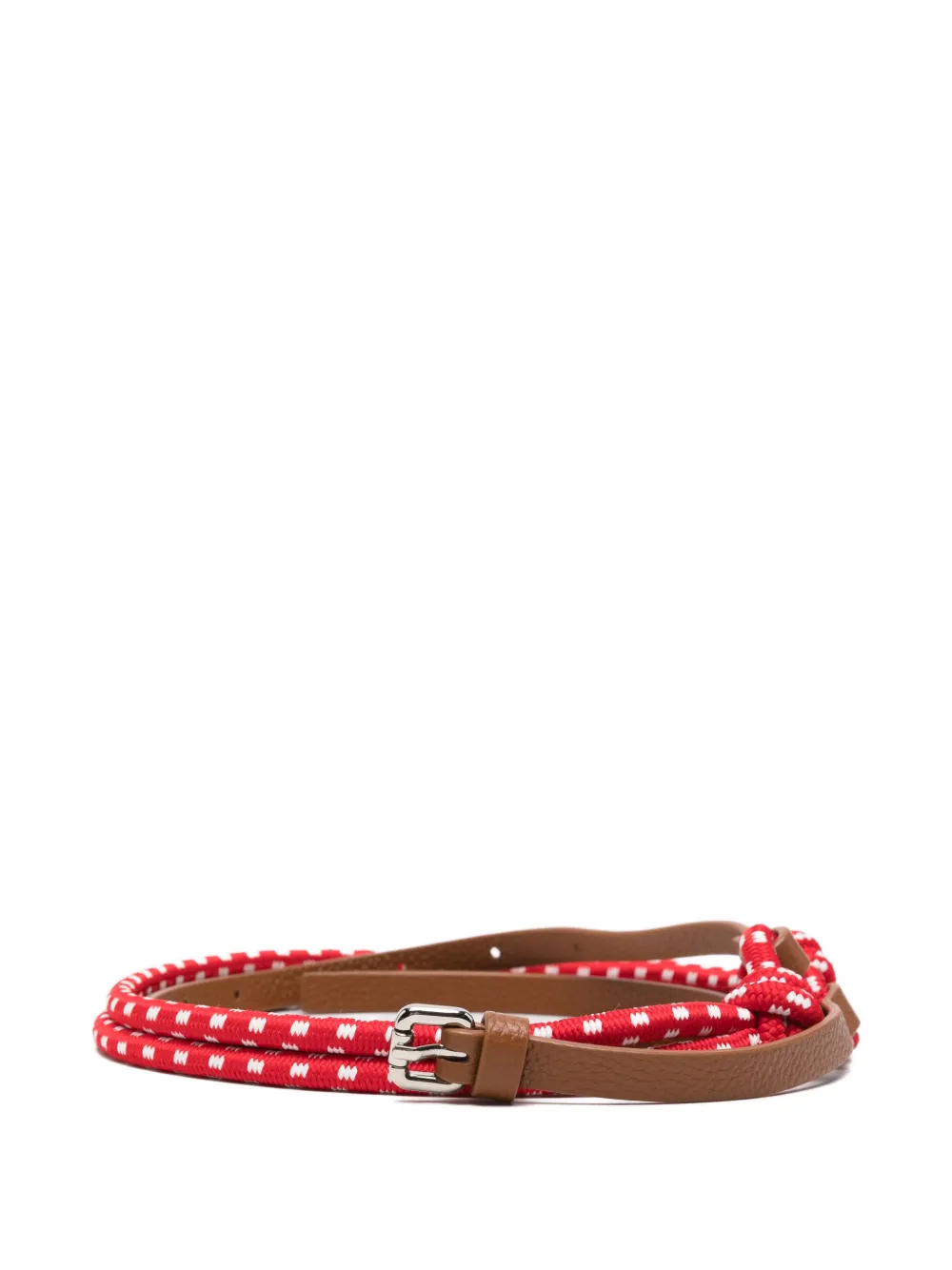 Plan C rope-detail belt - Rosso