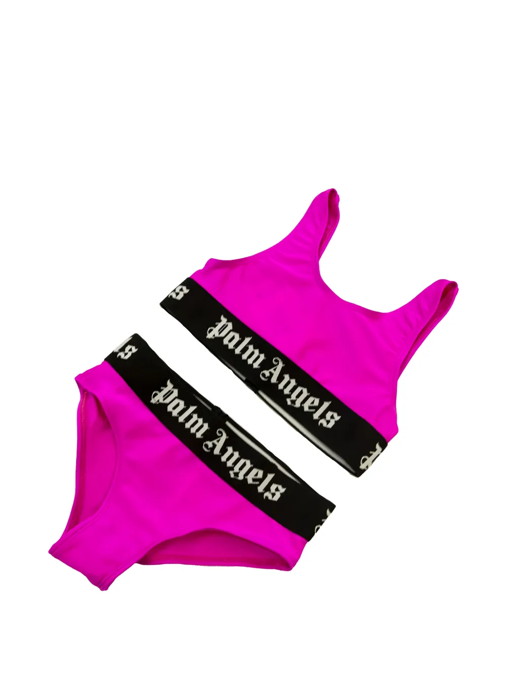 Palm Angels Kids Bikini met logoband Roze