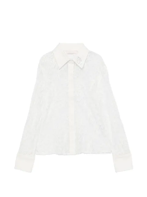 Miss Blumarine camisa de encaje