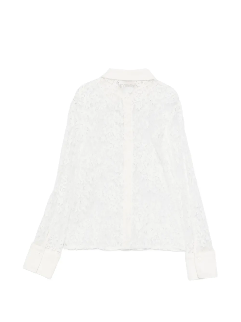 Miss Blumarine Kanten shirt Wit