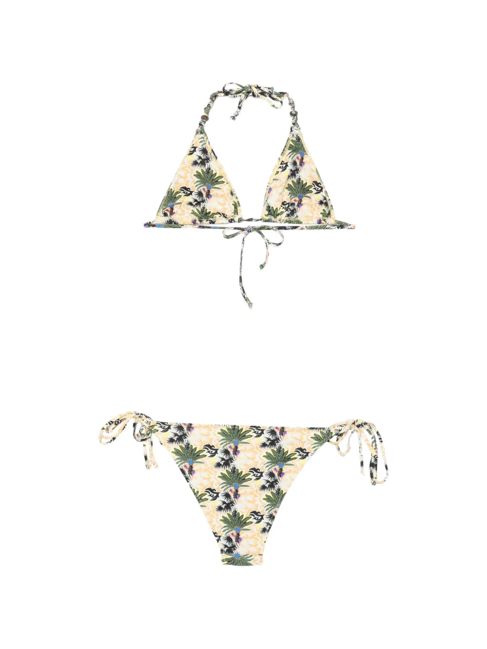  Anjuna Bikini Con Palmeras Estampadas - Neutro 