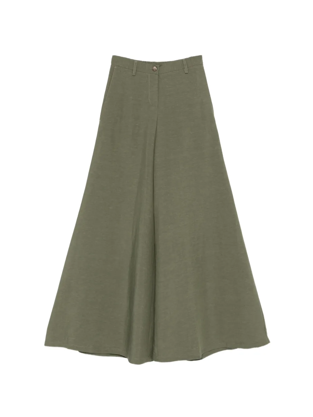 Cenere GB belt-loop palazzo pants - Verde