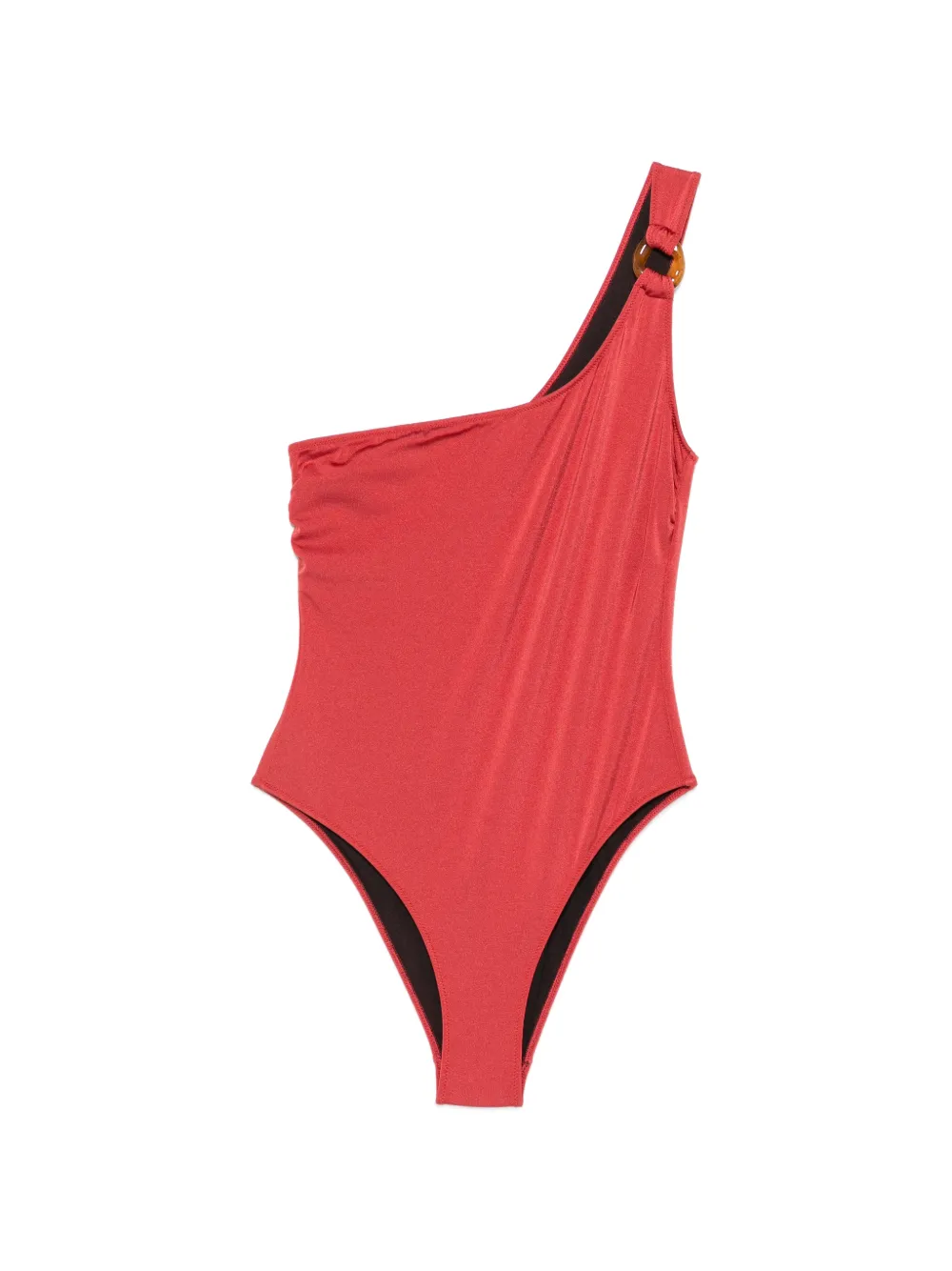 Anjuna one-shoulder ring-detail swimsuit - Rosso