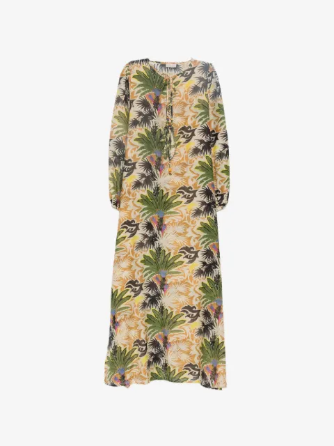 Anjuna robe Charlotte à imprimé palmier