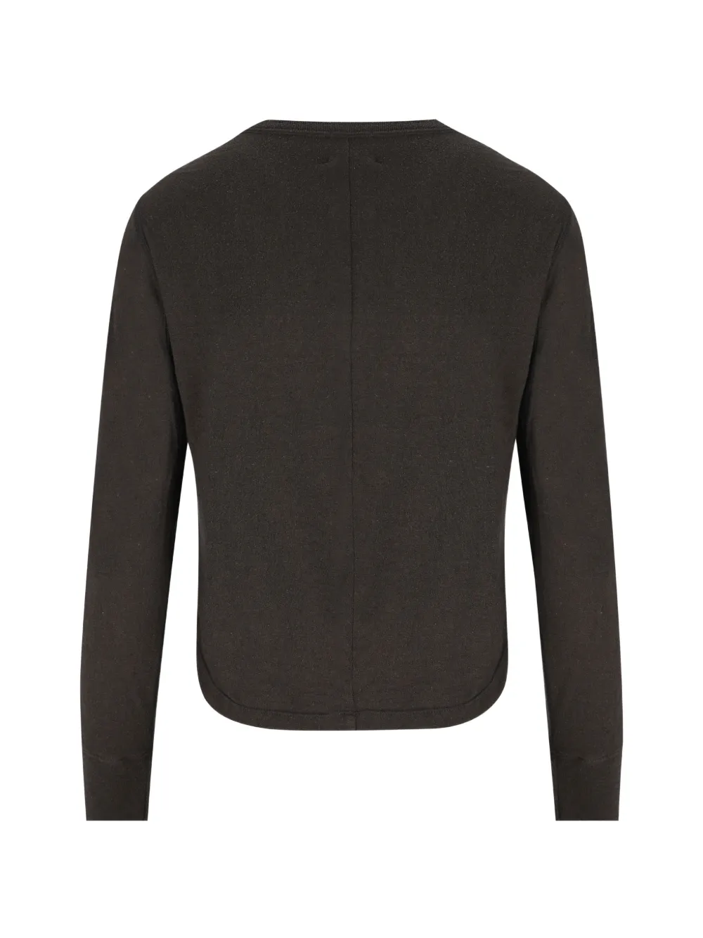 ISABEL MARANT Zijden top met knoopsluiting Bruin