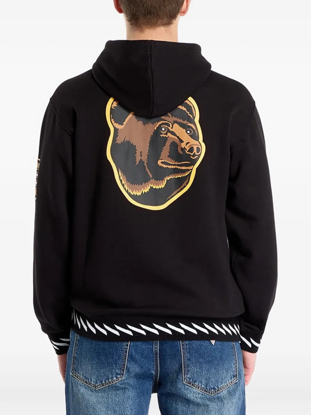 Mitchell & Ness Boston Bruins hoodie met logoprint Zwart