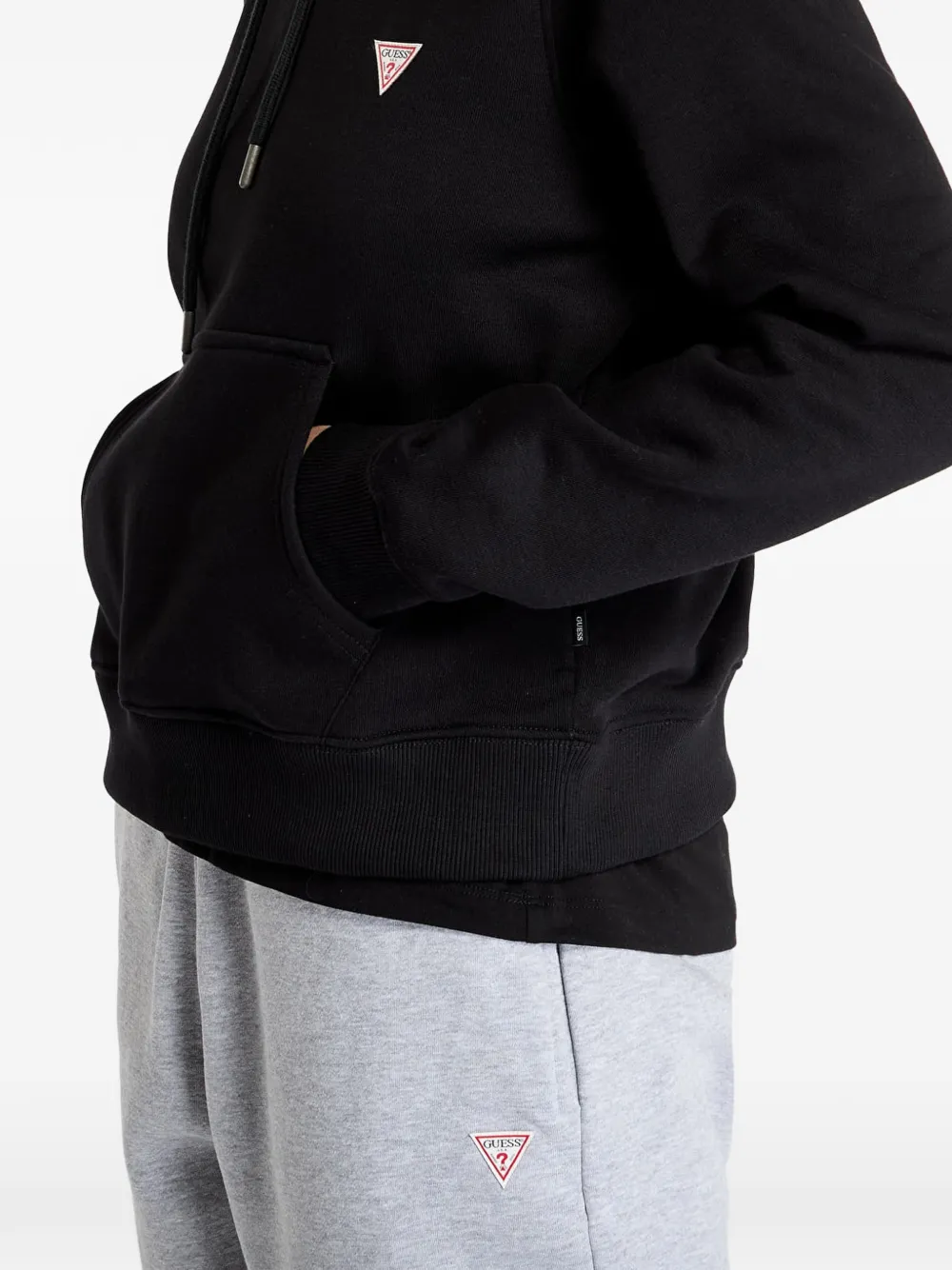 GUESS USA Hoodie met logopatch Zwart