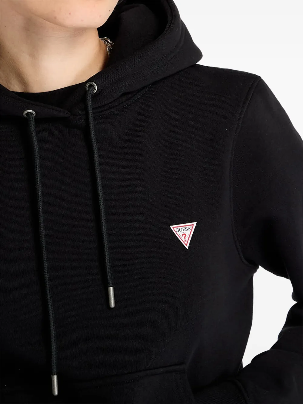 GUESS USA Hoodie met logopatch Zwart
