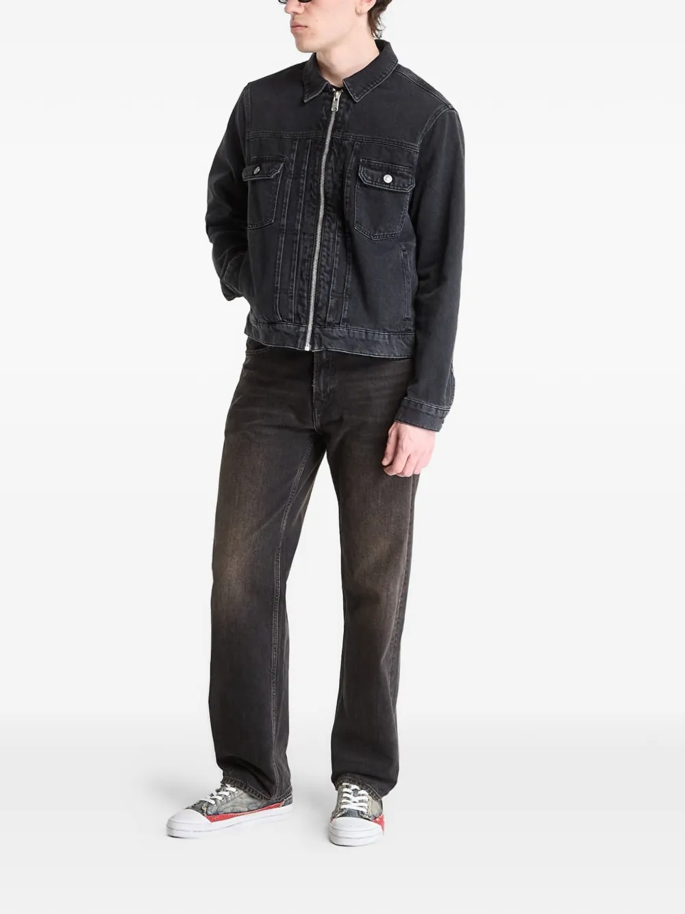 AllSaints 褪色效果设计牛仔夹克 | 牛仔夹克