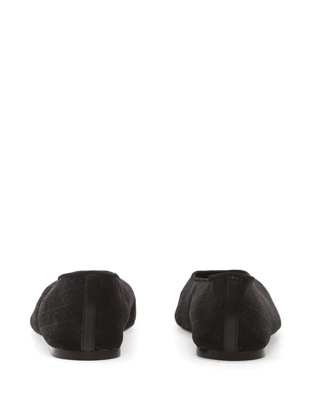 Calvin Klein Ballerina's met monogram-patroon Zwart