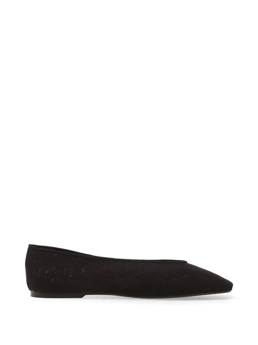 Calvin Klein monogram-patterned ballet flats - Nero